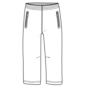 Moldes de confeccion para UNIFORMES Pantalones Pantalon 7635